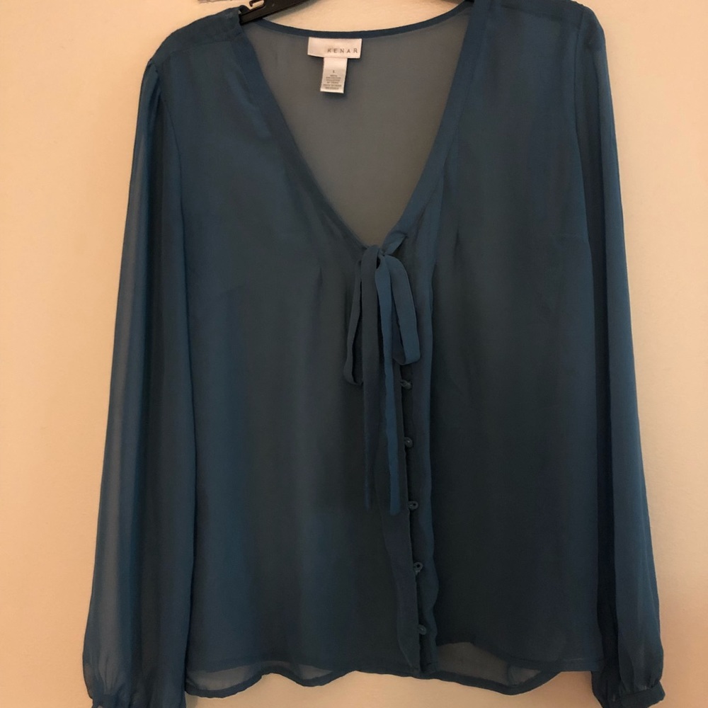 Sheer button down